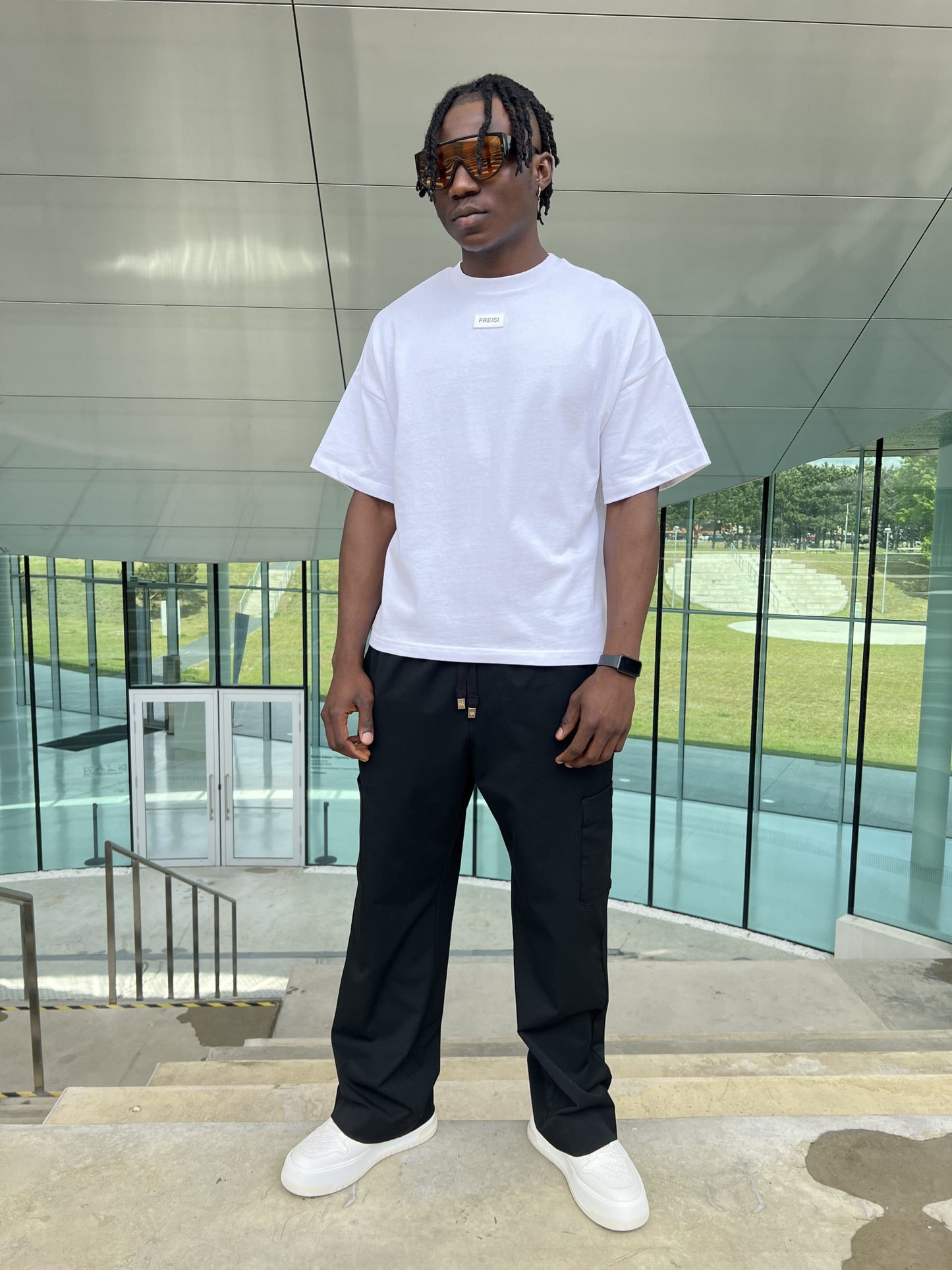 Oversized Tee with Tag-1