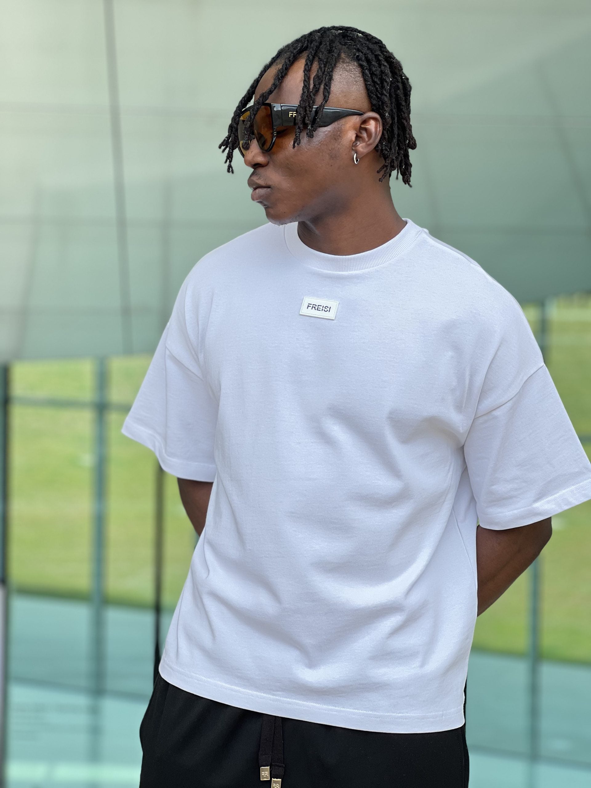 Oversized Tee with Tag-0