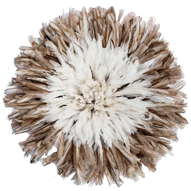 Juju Hat with Light Brown Edge (Bamileke Headdress)-0