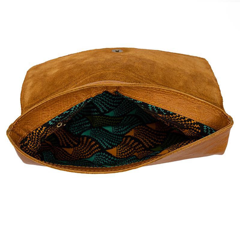 Karungi Beaded Leather Clutch 05-3