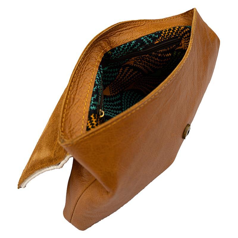 Karungi Beaded Leather Clutch 05-4