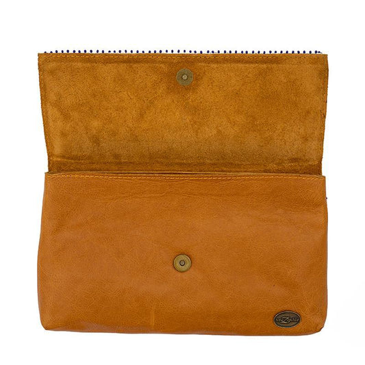 Karungi Beaded Leather Clutch 05-1