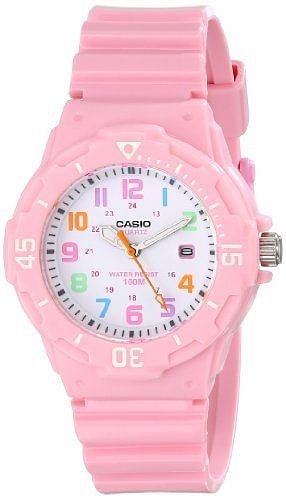 Casio Women's LRW200H-4B2VCF Pink Resin Band Watch-0