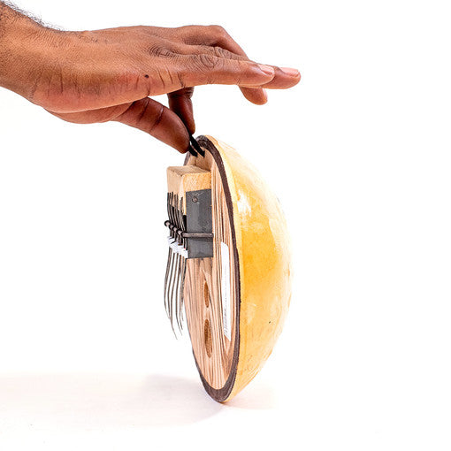 Premium Senegal Kalimba-Gourd Thumb Piano - Round