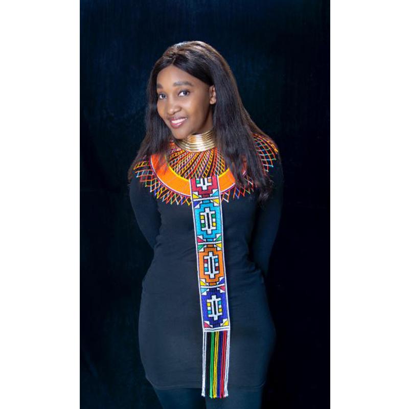 Maasai Collar with Tie 02-2