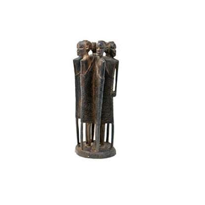 Maassai Warrior Moran Sculpture | Ebony Wood unpolished-0