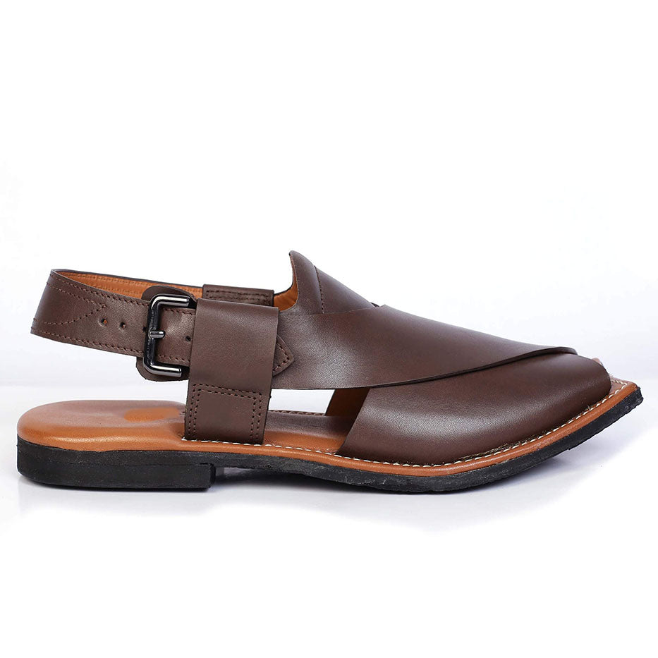 Maestro Mens Cowhide Leather Sandals Peshawari Chappal-1