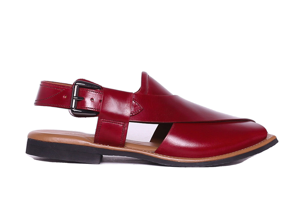 Maestro Mens Cowhide Leather Sandals Peshawari Chappal-5