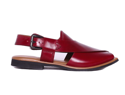 Maestro Mens Cowhide Leather Sandals Peshawari Chappal-5