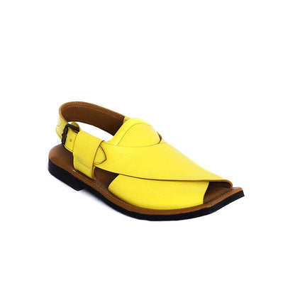 Maestro Mens Cowhide Leather Sandals Peshawari Chappal-3