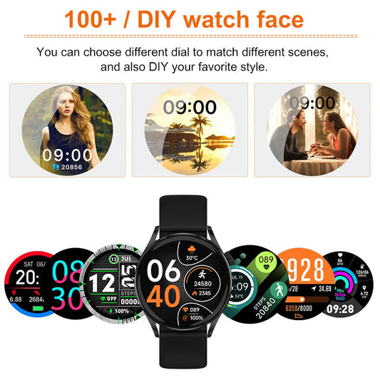 Smart Watch Fitness Tracker with Heart Rate Blood Oxygen Blood Pressure Sleep Monitor 100 Sports Modes Step Calorie Counter Activity Health Trackers IP68 Waterproof-1