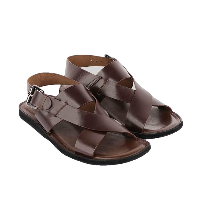 Makar Mens Cowhide Genuine Eco Leather Sandals-2