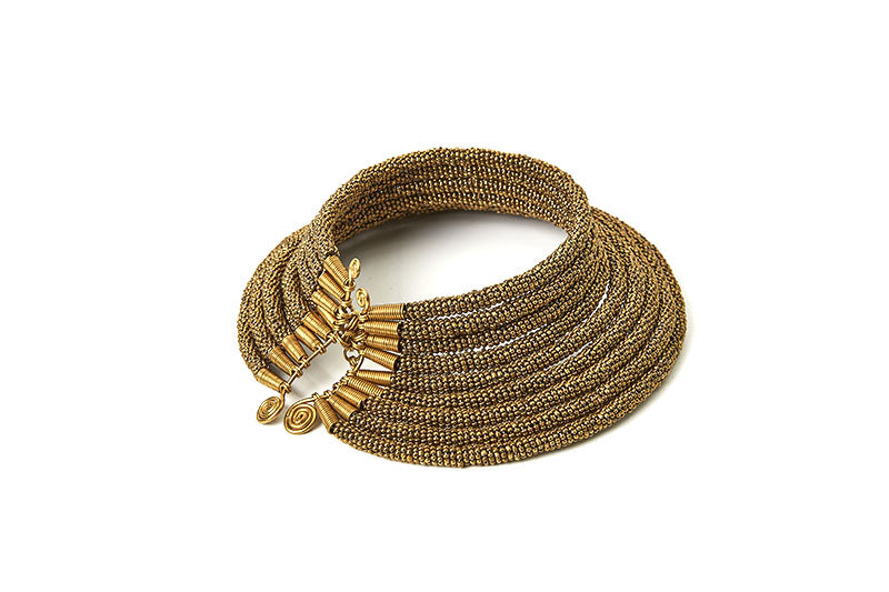 Maruku Beaded Choker Necklace - Multiple Colors-3