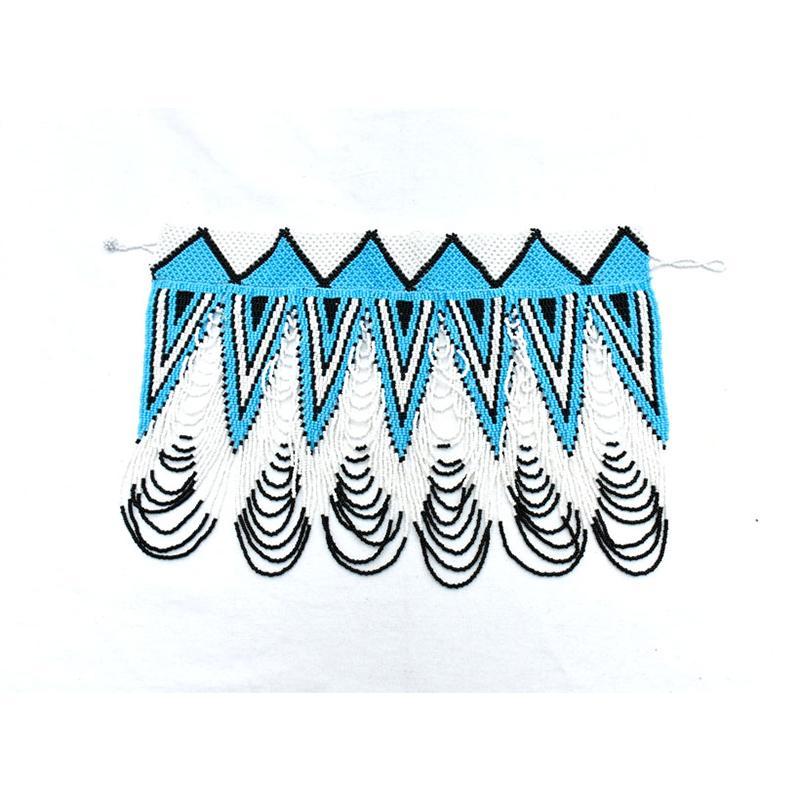 Mawe long Beaded Bib Necklace 03-2