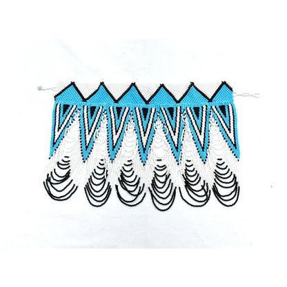 Mawe long Beaded Bib Necklace 03-2