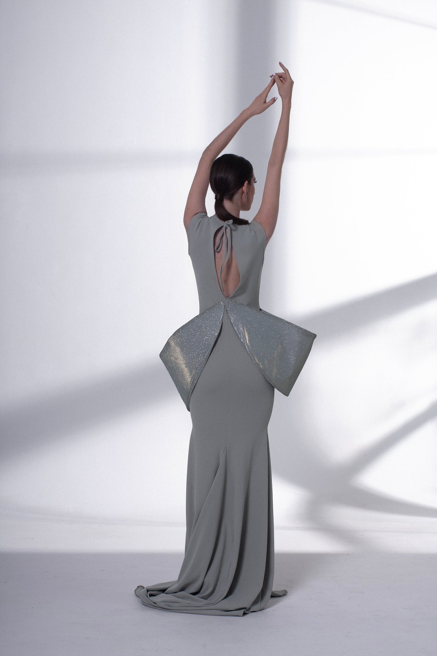 Structured Tie Back Dress-1