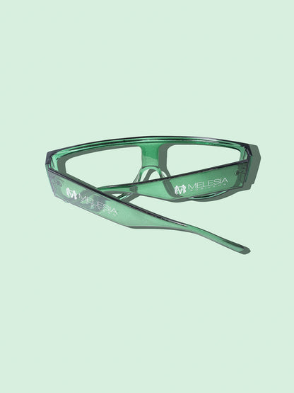 Green Retro Oversized  Sunglasses-1