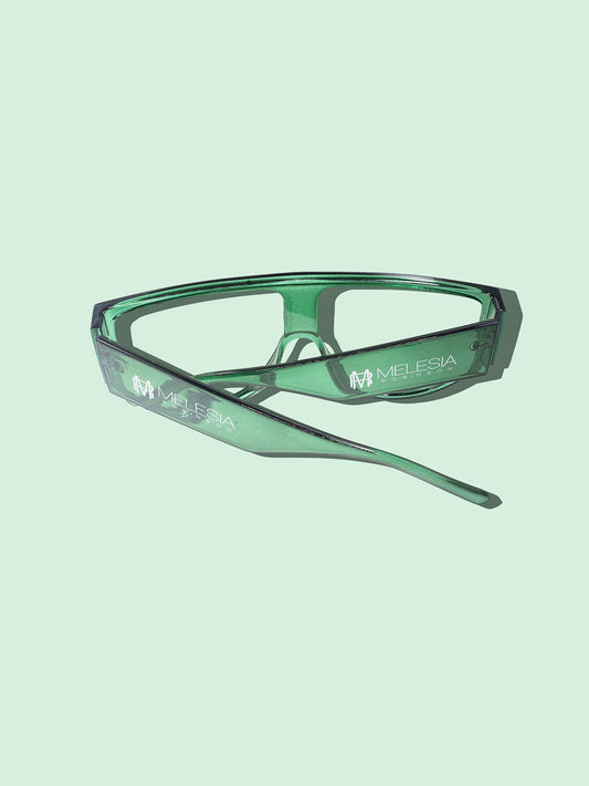 Green Retro Oversized  Sunglasses-1