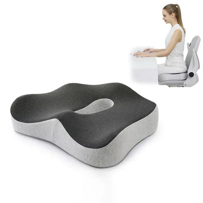 Memory Foam Office Chair Cushion & Lumbar Support Pillow-2