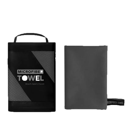 Quick-Drying Microfiber Sports Towel (Dark Grey)-0