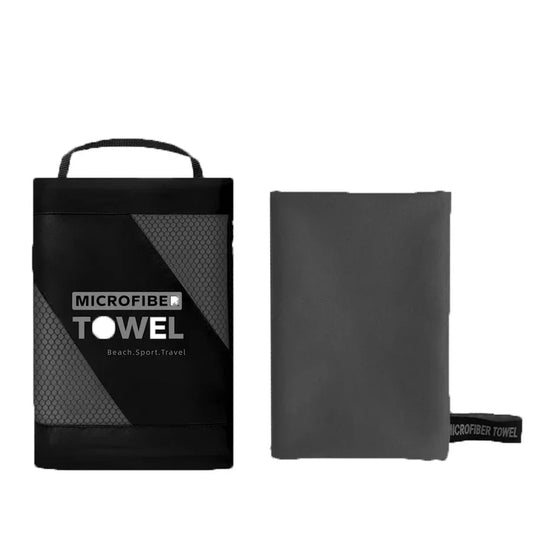 Quick-Drying Microfiber Sports Towel (Dark Grey)-0