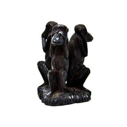 Monkeys Hear No Evil, Speak No Evil, See No Evil Sculpture-1