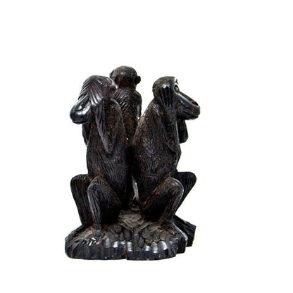 Monkeys Hear No Evil, Speak No Evil, See No Evil Sculpture-2
