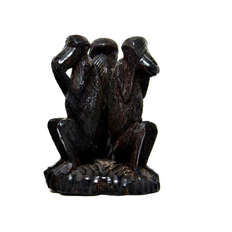 Monkeys Hear No Evil, Speak No Evil, See No Evil Sculpture-3