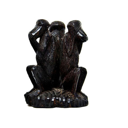 Monkeys Hear No Evil, Speak No Evil, See No Evil Sculpture-3