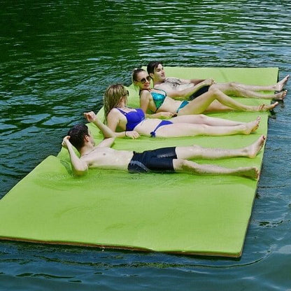 12' x 6' 3 Layer Floating Water Pad-Green-1