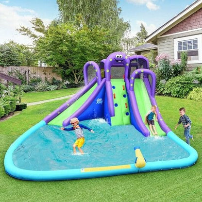 Kids Inflatable Bounce House Water Slide without Blower-5