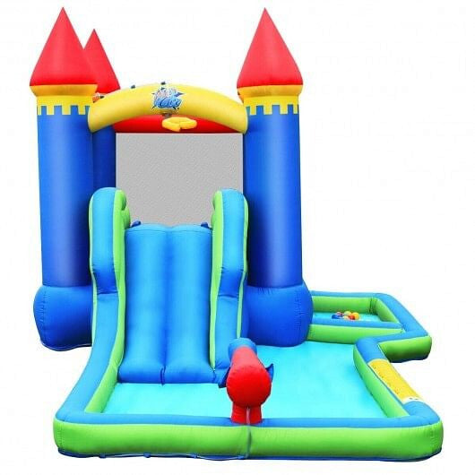 Kids Inflatable Bounce House Water Slide without Blower-0