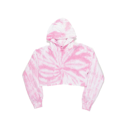 6036TD - Women's Cropped Tie Dye Hoodie-6