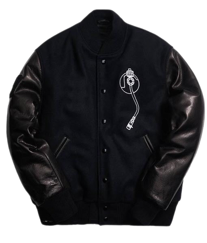 Def Leather & Fabric Varsity Jacket (PREMIUM)-1