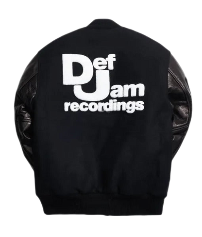Def Leather & Fabric Varsity Jacket (PREMIUM)-0
