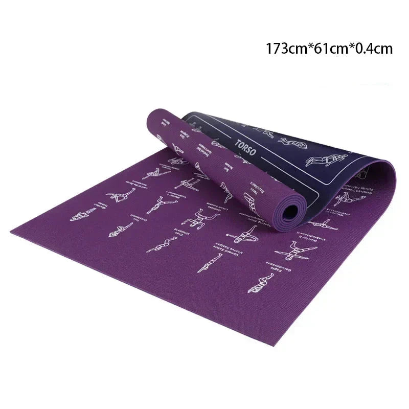 PVC Non-Slip Men's Fitness Mat for Yoga & Pilates-4