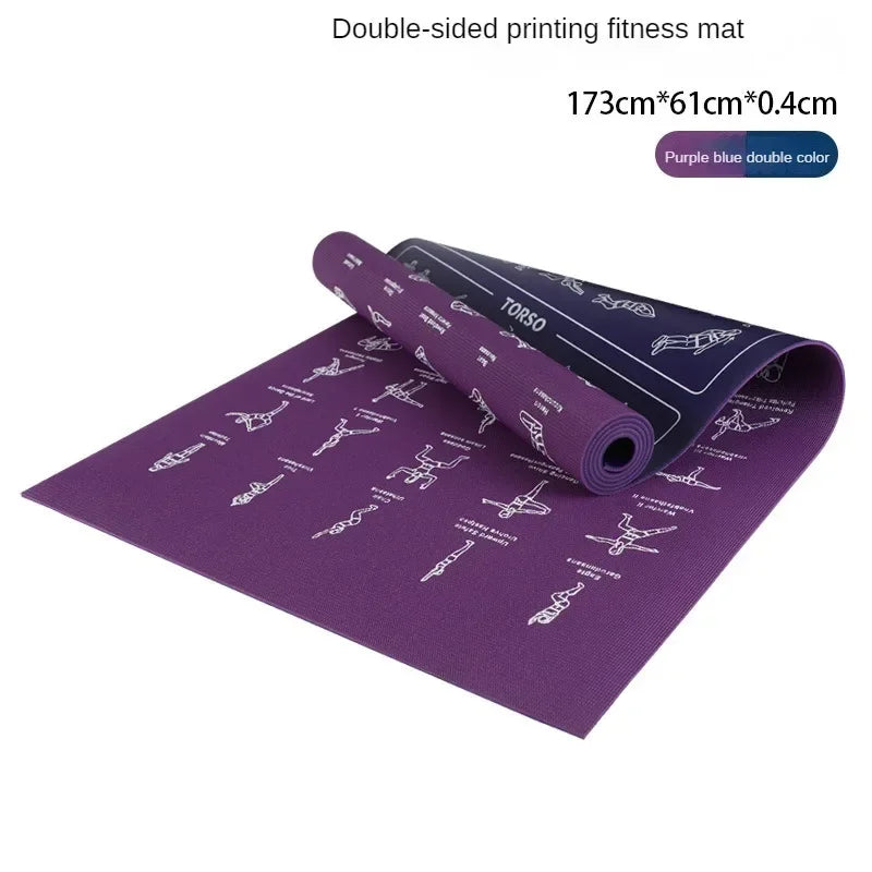 PVC Non-Slip Men's Fitness Mat for Yoga & Pilates-3