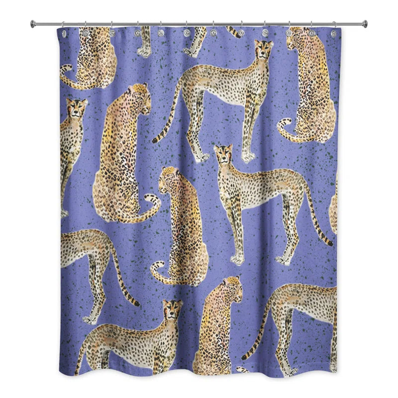 Rhunette Animal Print Shower Curtain