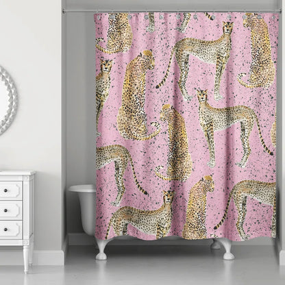 Rhunette Animal Print Shower Curtain