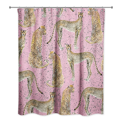 Rhunette Animal Print Shower Curtain