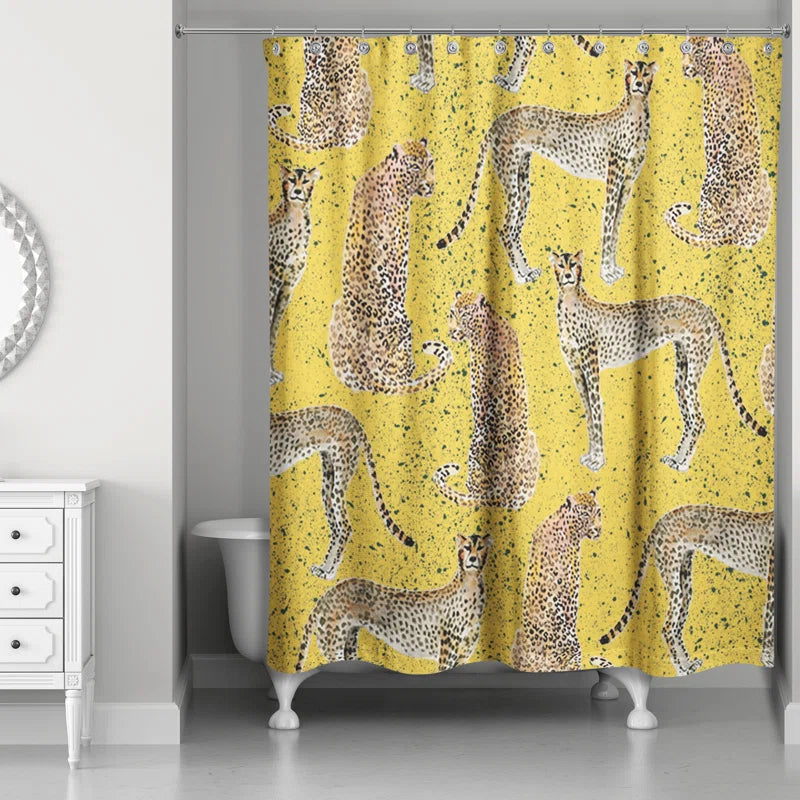 Rhunette Animal Print Shower Curtain