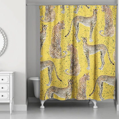 Rhunette Animal Print Shower Curtain