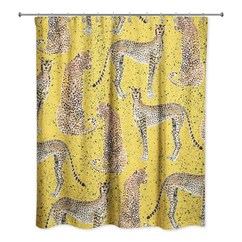 Rhunette Animal Print Shower Curtain