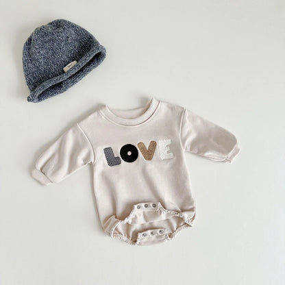 Sweatshirt with Romper Closure "Love" Multivariant-6
