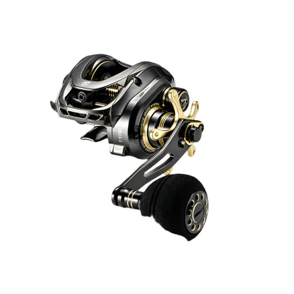 Right-Handed Fishing Reel 10BB Power Handle Deep Spool Black-0
