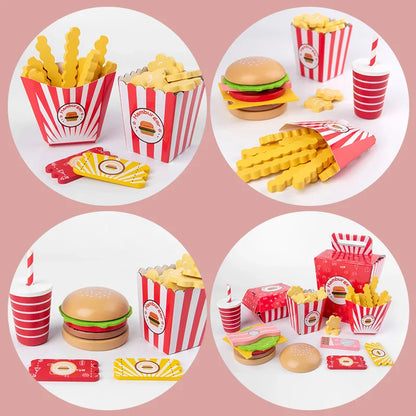 Burgers and Fries Toy Set for Children-2