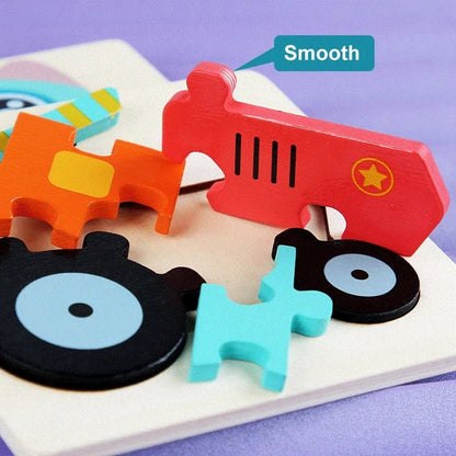 Wooden Toy Tangram for Children Multivariant-3
