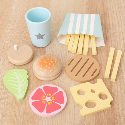 Wooden Pretend Play Food for Children Multivariant-11