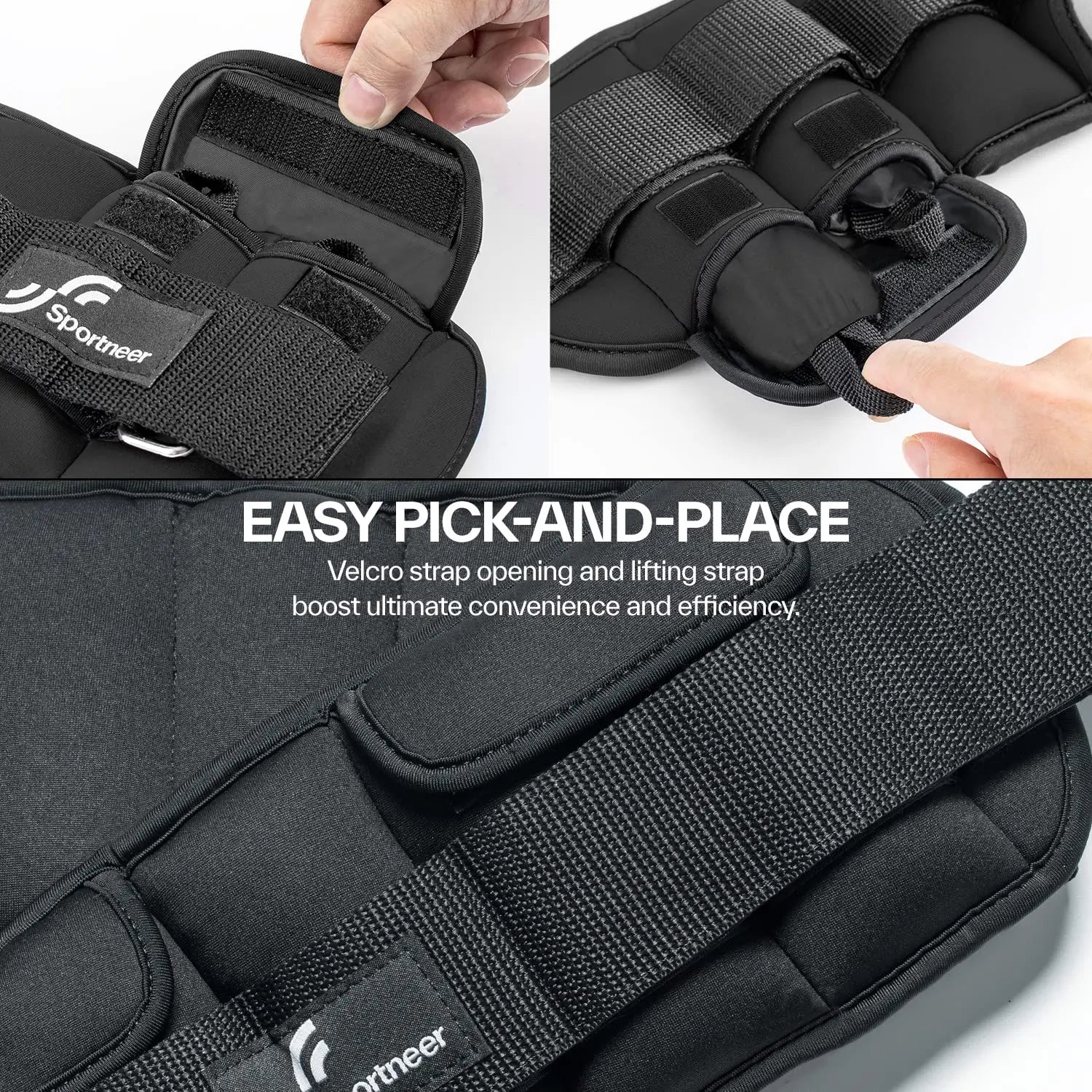 Adjustable Ankle Weights - 1 Pair, 4lbs-1