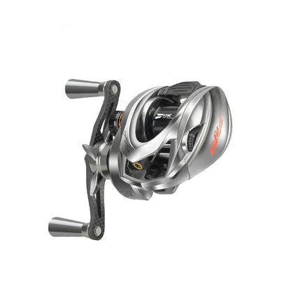 Baitcasting Fishing Reel Magnetic Braking Right Hand Silver-0